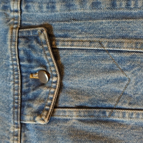 Denim Barn Jacket Vintage By Hovland Sioux Iowa Cowboy Cowgirl y2k Western - Picture 7 of 16